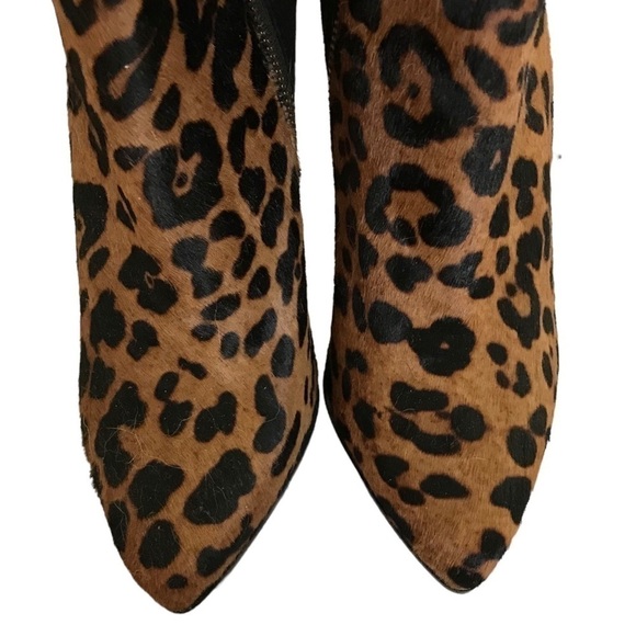 Club Monaco Dyed Calf Hair Leopard Print Booties - Picture 11 of 16